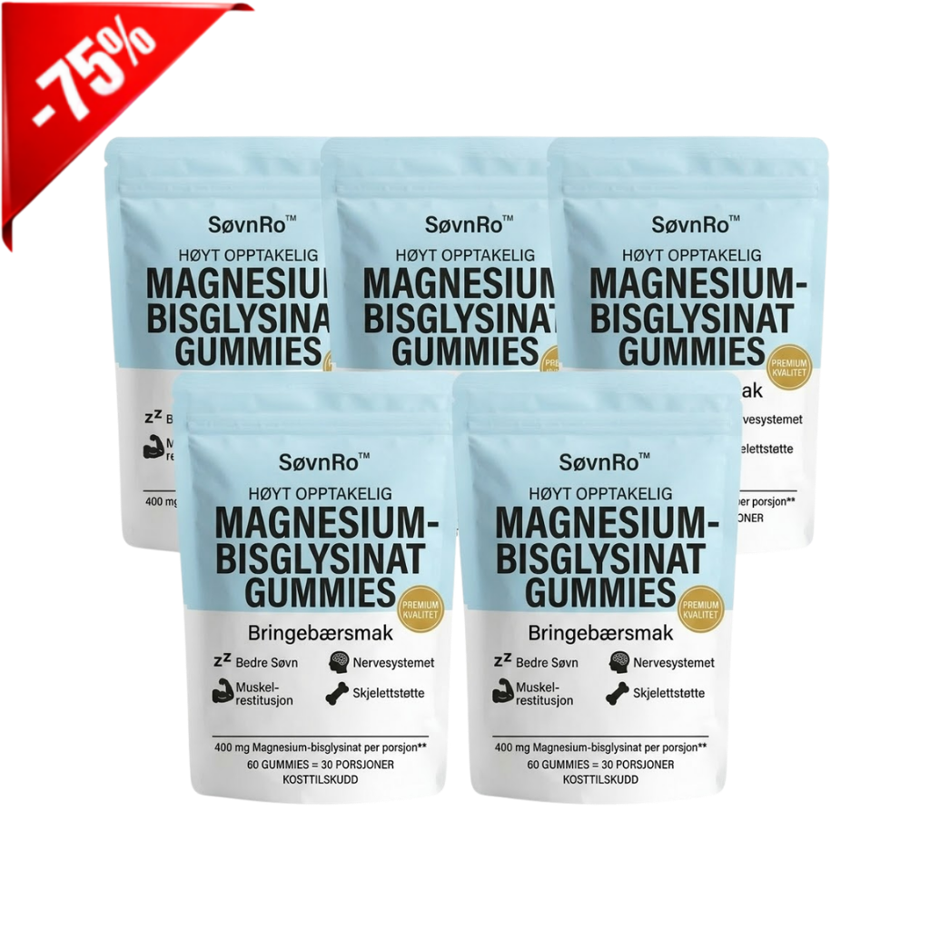 SøvnRo™ Magnesiumbisglysinat-gummies